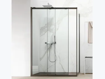 S8 - Rectangular corner shower cabin with sliding door by Arcom - view 2