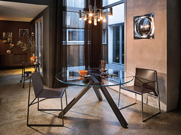 CALMA - Sled base leather chair by Arketipo - view 3
