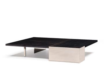 AKA - Low oak coffee table for living room by Arketipo - view 2