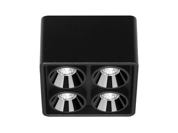 BLACK FOSTER MICRO SURFACE 2X2 - Multiple LED aluminium spotlight by Arkoslight - view 2