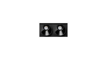 BLACK FOSTER CUSTOM ASYMMETRIC - Ceiling mounted aluminium linear lighting profile for downlights by Arkoslight - view 3