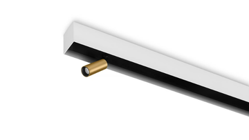BLACK FOSTER CUSTOM SURFACE FIT 27 - Ceiling mounted linear lighting profile for downlights by Arkoslight - view 3