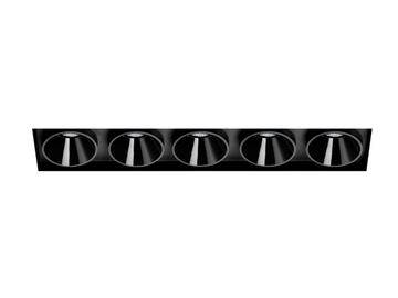BLACK FOSTER TRIMLESS 5 - Recessed LED multiple aluminium spotlight by Arkoslight - view 3