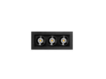 BLACK FOSTER MICRO RECESSED 3 - Recessed LED multiple aluminium spotlight by Arkoslight - view 2