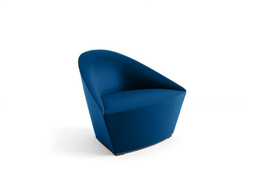 COLINA M - Sled base fabric easy chair by Arper - view 2