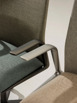 KINESIT MET - Fabric office chair with 5-Spoke base by Arper - view 3