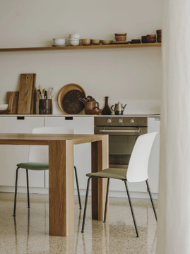 MIXU - Polypropylene and plywood stackable chair by Arper - view 3