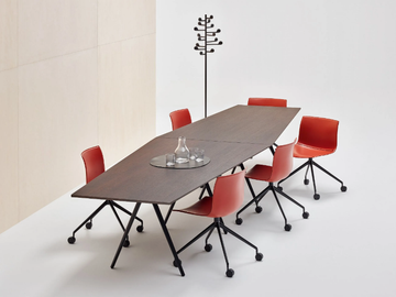 MEETY - Trapezoidal meeting table by Arper - view 2
