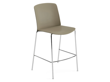 MIXU - Polypropylene and plywood stackable stool by Arper - view 2