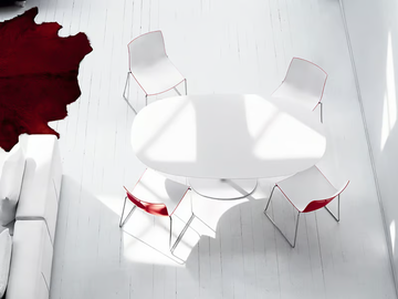DIZZIE H 74 - Oval table by Arper - view 3