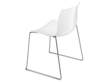 CATIFA 53 - Stackable sled base chair by Arper - view 2
