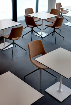 DIZZIE H 74 - Square table by Arper - view 3