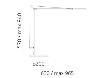 DEMETRA - LED adjustable table lamp with fixed support by Artemide - view 3