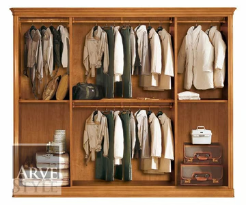 CAPRI - Solid wood wardrobe with sliding doors by Arvestyle - view 3
