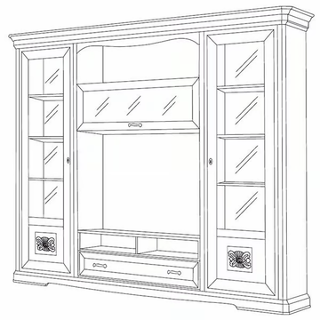 EXCLUSIVE - Solid wood TV wall system by Arvestyle - view 3