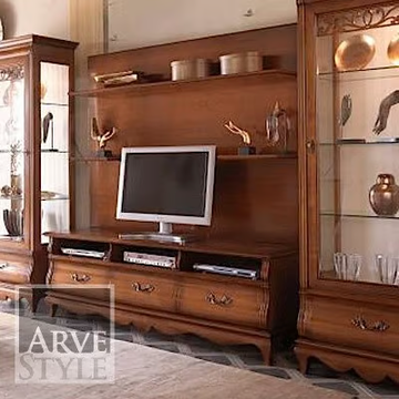 FENICE - Solid wood TV cabinet with drawers by Arvestyle - view 3