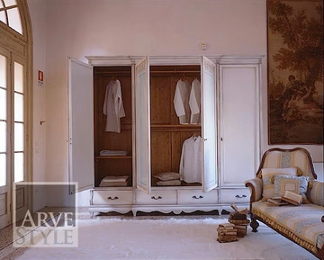 FENICE - Wood and glass wardrobe with drawers by Arvestyle - view 3