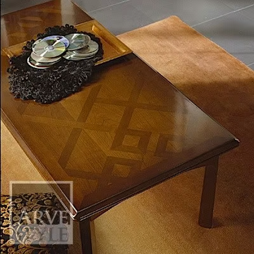 NAIMA - Rectangular solid wood coffee table by Arvestyle - view 3