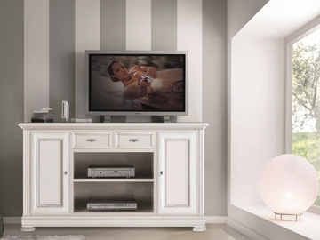 CAPRI - Solid wood TV cabinet with drawers by Arvestyle - view 2