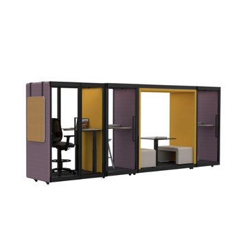 KAMELEON LINK - Storage unit for office booth by Askia - view 3