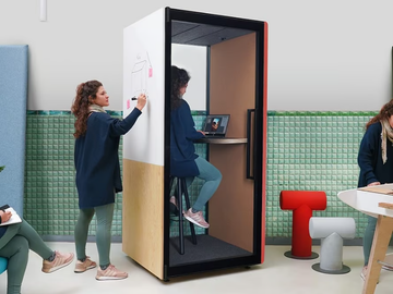 KAMELEON K1 - Acoustic fabric phone booth by Askia - view 2