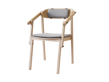ATELIER - Ash chair with integrated cushion by Askia - view 2