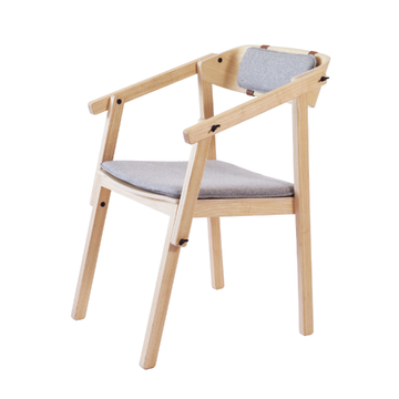 ATELIER - Ash chair with integrated cushion by Askia - view 3