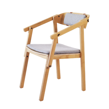 ATELIER - Oak chair with integrated cushion by Askia - view 3