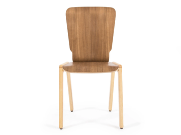 TIPRO - Stackable walnut chair by Askia - view 2