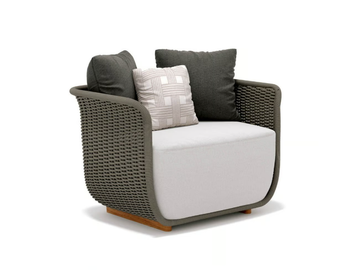 BELLAGIO - Rope garden armchair with armrests by Atmosphera - view 2