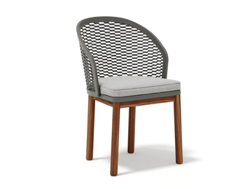 CYRANO - Fabric and aluminium chair with armrests by Atmosphera - view 2