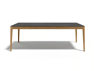 DAKOTA - Rectangular teak and porcelain stoneware table by Atmosphera - view 2