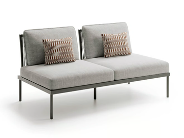 FLASH CENTRAL 2P - 2 seater fabric garden sofa by Atmosphera - view 2