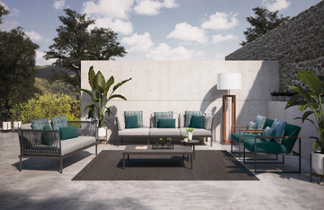 FLASH CENTRAL MODULE 2P - 2 seater fabric garden sofa by Atmosphera - view 3