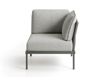 FLASH CORNER - Corner fabric garden armchair with armrests by Atmosphera - view 2