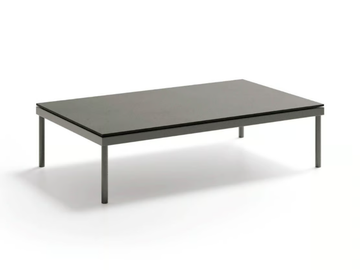 FLASH - Rectangular glass and aluminium garden side table by Atmosphera - view 2