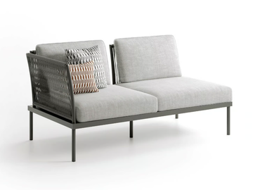 FLASH LEFT 2P - 2 seater fabric garden sofa by Atmosphera - view 2