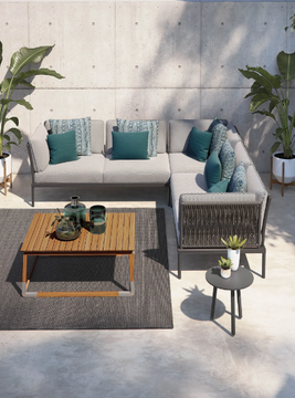 FLASH - Sectional fabric garden sofa by Atmosphera - view 3