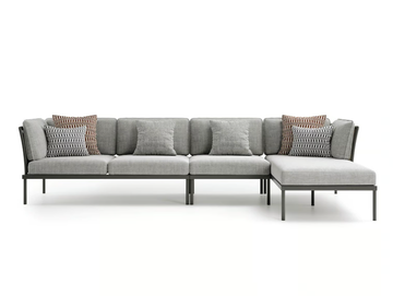 FLASH - Sectional fabric garden sofa by Atmosphera - view 2