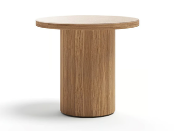 FRISBEE - Round teak garden side table by Atmosphera - view 2