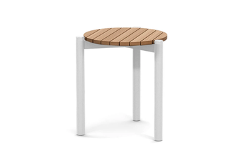 LOBSTER - Round teak high side table by Atmosphera - view 3