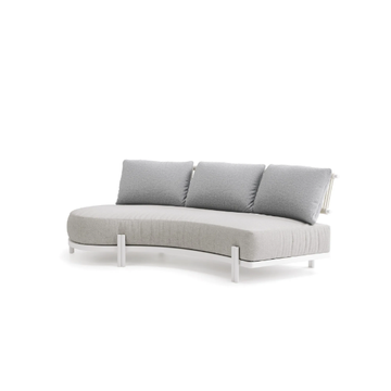LOTO LEFT MODULE - 2 seater curved fabric garden sofa by Atmosphera - view 3