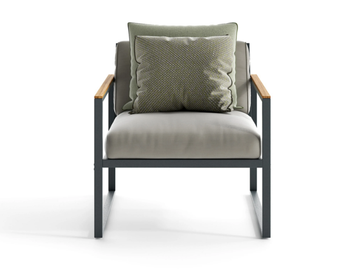 QUBIK - Sled base armchair with armrests by Atmosphera - view 3