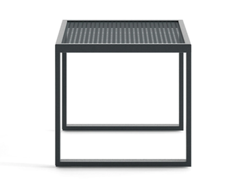 QUBIK - Square low powder coated aluminium garden side table by Atmosphera - view 3