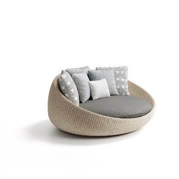 TWIGA - 2 seater curved polyethylene garden sofa by Atmosphera - view 3