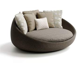 TWIGA - 2 seater curved polyethylene garden sofa by Atmosphera - view 2