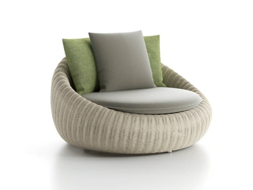 TWIGA - Upholstered garden armchair by Atmosphera - view 2