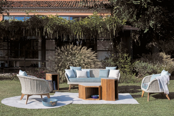 ZETA - Teak garden side table with storage space by Atmosphera - view 3