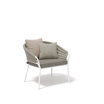 PLEASURE 2.0 - Aluminium and garden armchair with armrests by Atmosphera - view 3