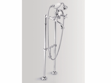 ALDEN - Floor standing bathtub tap with hand shower by BATH&BATH - view 2